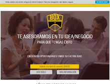 Tablet Screenshot of boxemprendimiento.com